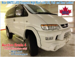 1999 Mitsubishi Delica L400 Gen2 Chamonix SWB High Roof RHD with Lift 119,000 km