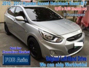 2010-2013 Hyundai Accent Hatchback Diesel M/T 10km-50km