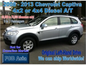 2008 – 2013 Chevrolet Captiva Diesel A/T 60km-70km