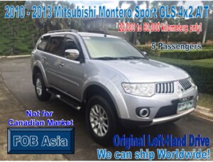 2010 – 2013 Mitsubishi Montero Sport GLS 4×2 Diesel A/T 20km-80km