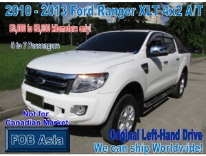 2010-2013 Ford Ranger XLT 4×2 Model A/T 50km-60km