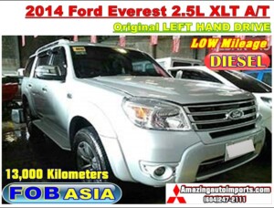 2014 Ford Everest 2.5L XLT A/T LHD 13,000 km