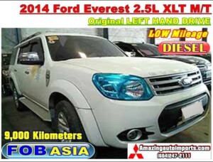 2014 Ford Everest 2.5L XLT M/T LHD 9,000 km