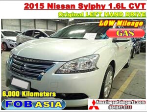 2015 Nissan Sylphy 1.6L CVT LHD 6,000 km