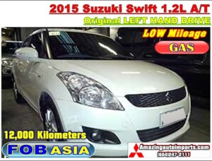 2015 Suzuki Swift 1.2L A/T LHD 12,000 km