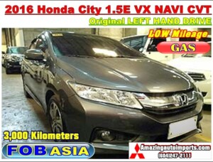 2016 Honda City 1.5E VX NAVI CVT LHD 3,000 km