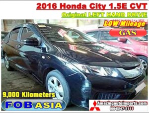 2016 Honda City 1.5E CVT LHD 9,000 km