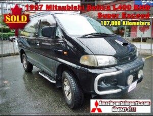 1997 Mitsubishi Delica L400 Super Exceed with Power Shades & Rear Ladder RHD 107,000 km