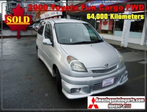 2000 Toyota Fun Cargo FWD RHD 64,000 km