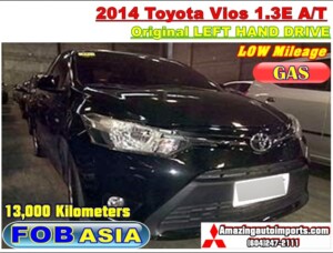 2014 Toyota Vios Gas 1.3E A/T LHD 13,000 km