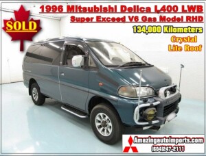 1996 Mitsubishi Delica L400 LWB Super Exceed V6 Gas Model RHD 134,000 km