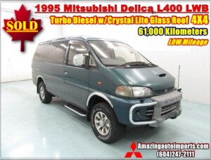 1995 Mitsubishi Delica L400 LWB Super ExceedTurbo Diesel 4X4 RHD 61,000 km