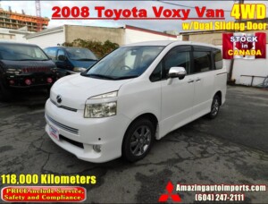 2008 Toyota Voxy Van 4WD Dual Sliding Door 118,000 km