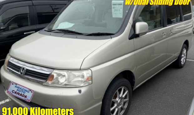 2007 Honda Stepwagon Van 4WD w/Dual Sliding Door 91,000 km