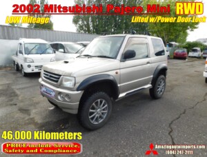 2002 Mitsubishi Pajero Mini RWD LOW Mileage 46,000 km