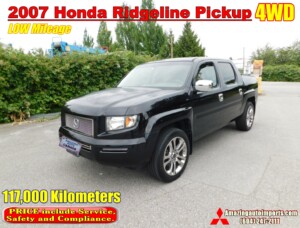 2007 Honda Ridgeline Pickup 4WD 117,000 km